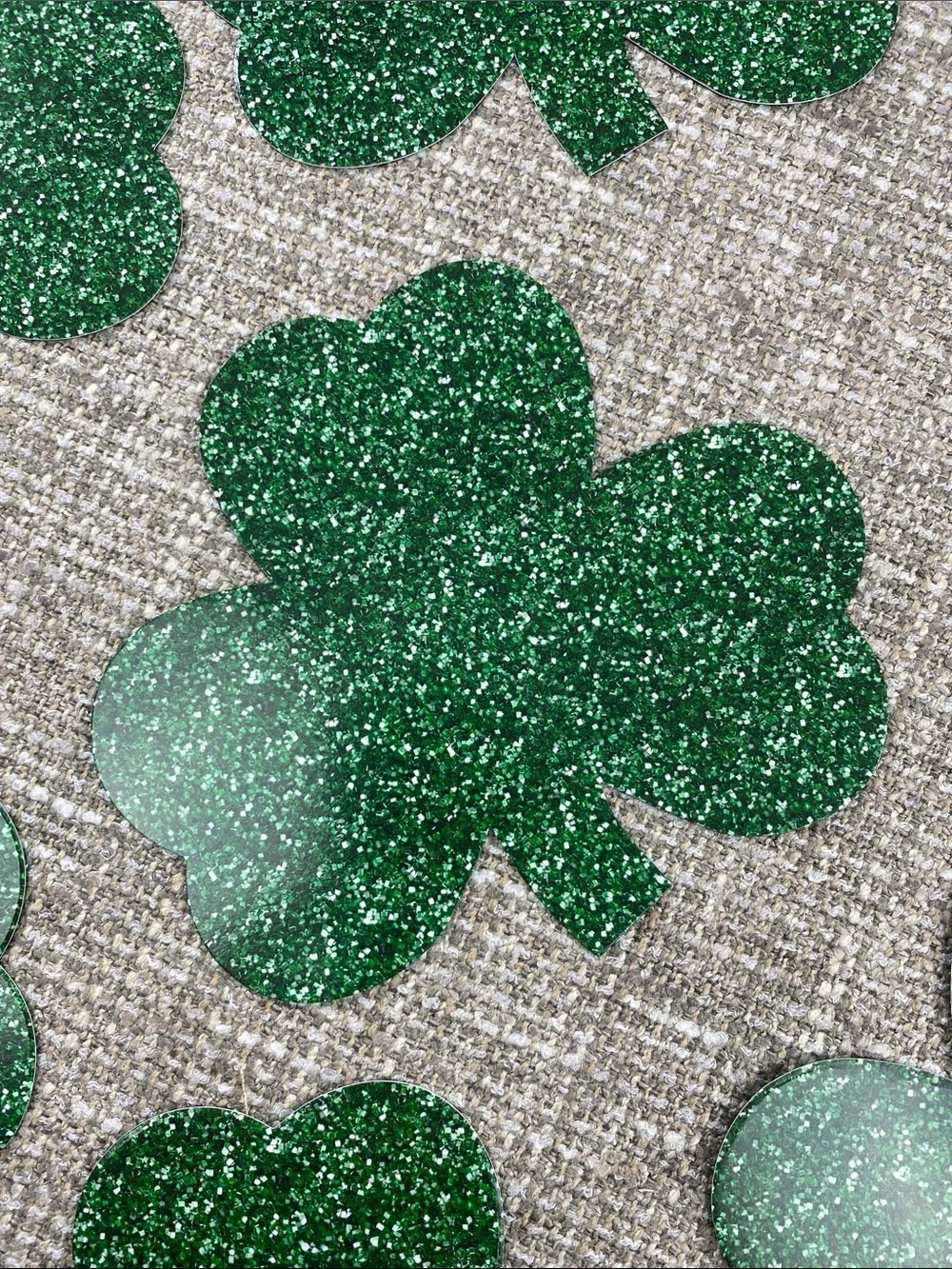 Green Shamrock Table Confetti - St. Patrick's Day Party Decorations